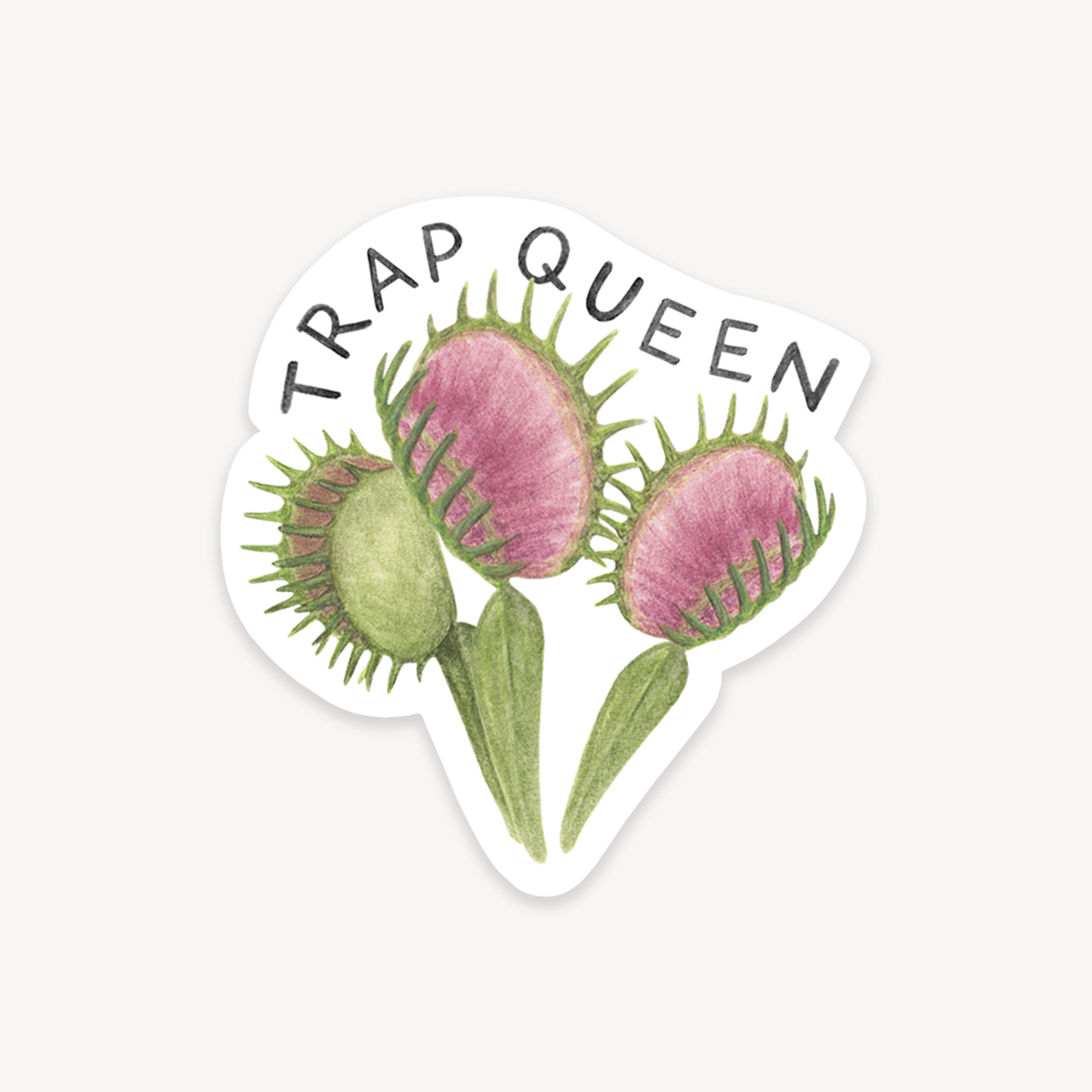 Venus Fly Trap Queen Plant Sticker
