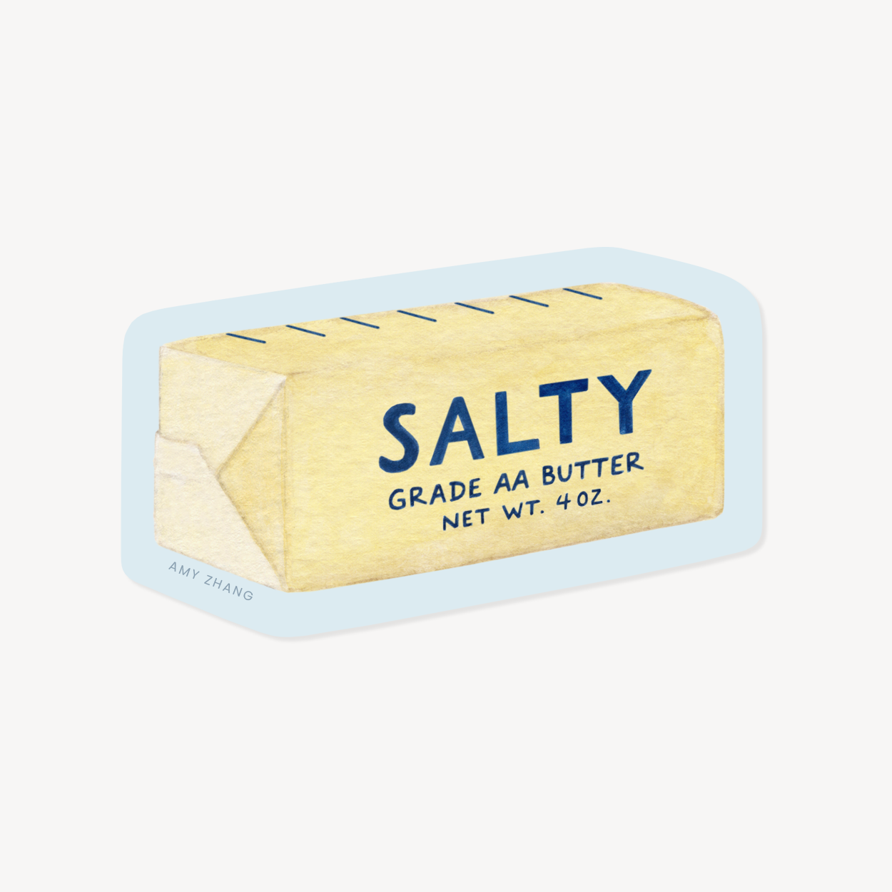 Salty Stick Of Butter Sticker