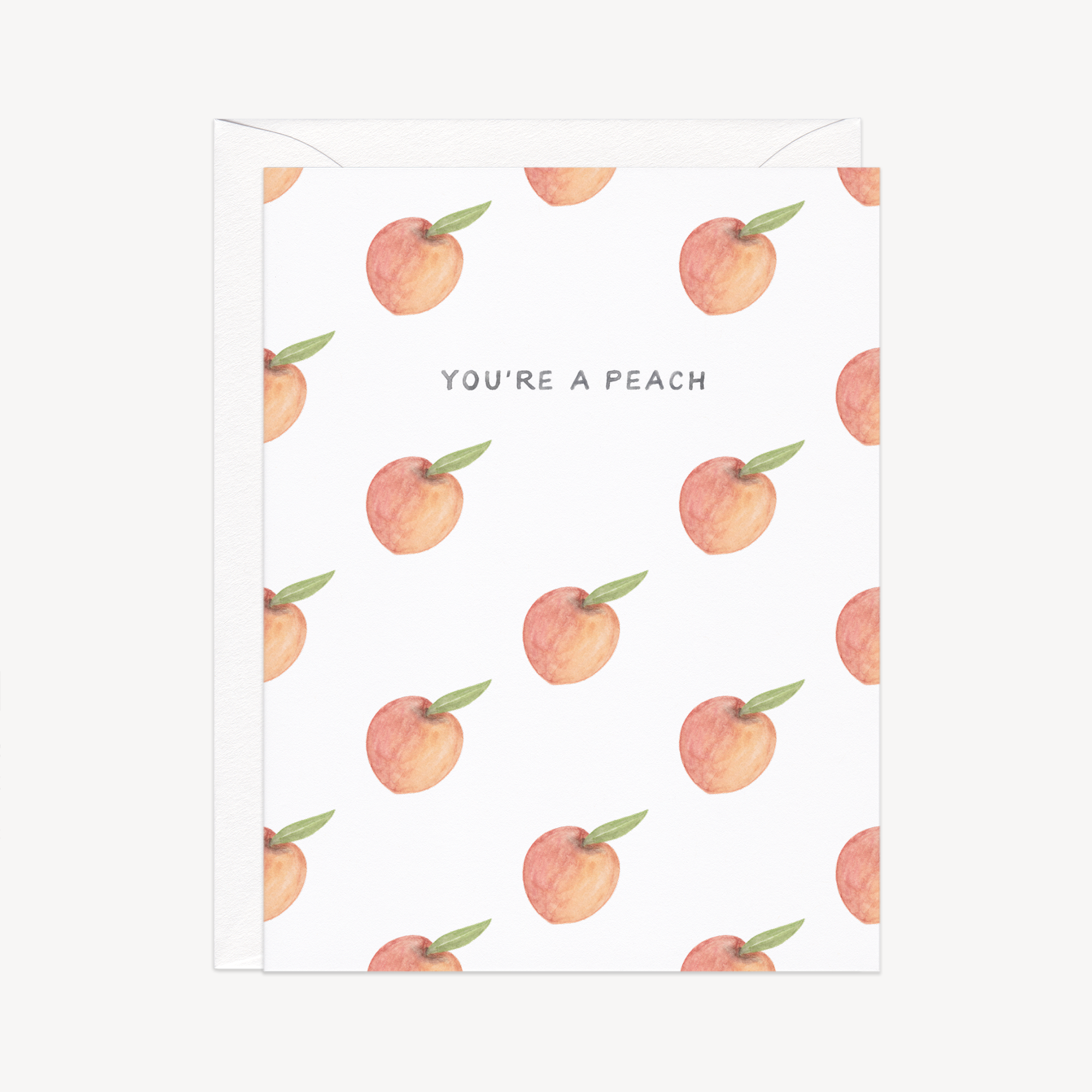 You&#39;re A Peach Thank You Card
