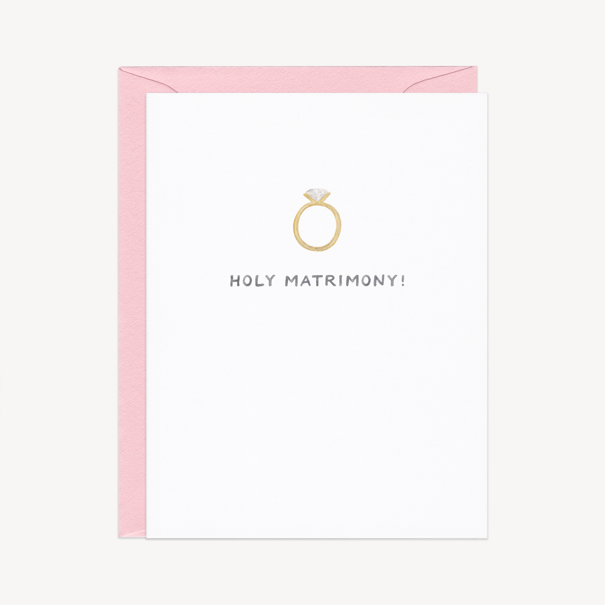 Holy Matrimony Wedding Congrats Card