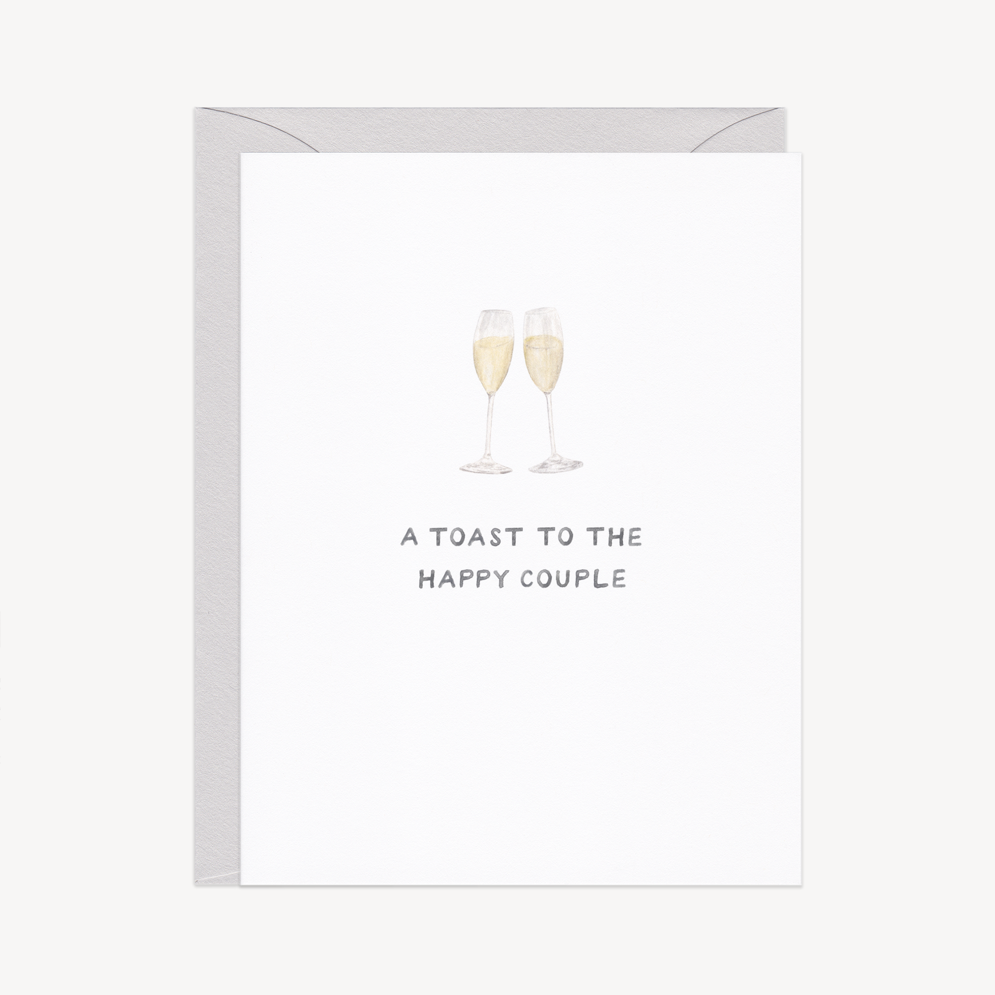 Champagne Toast Wedding Congrats Card – Amy Zhang