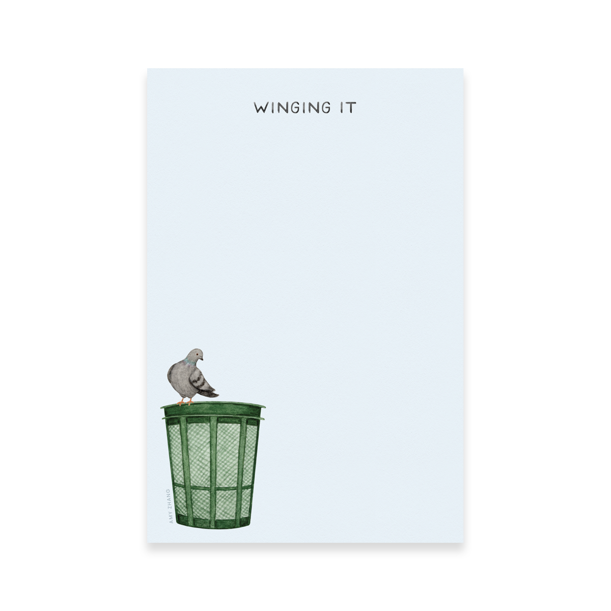 Winging It Pigeon Notepad