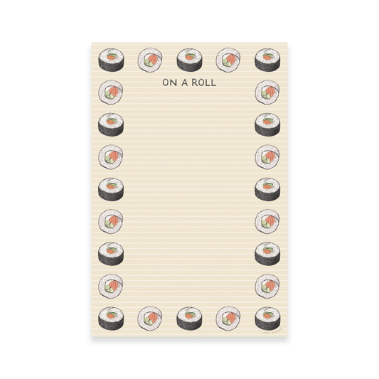 On A Roll Sushi Notepad